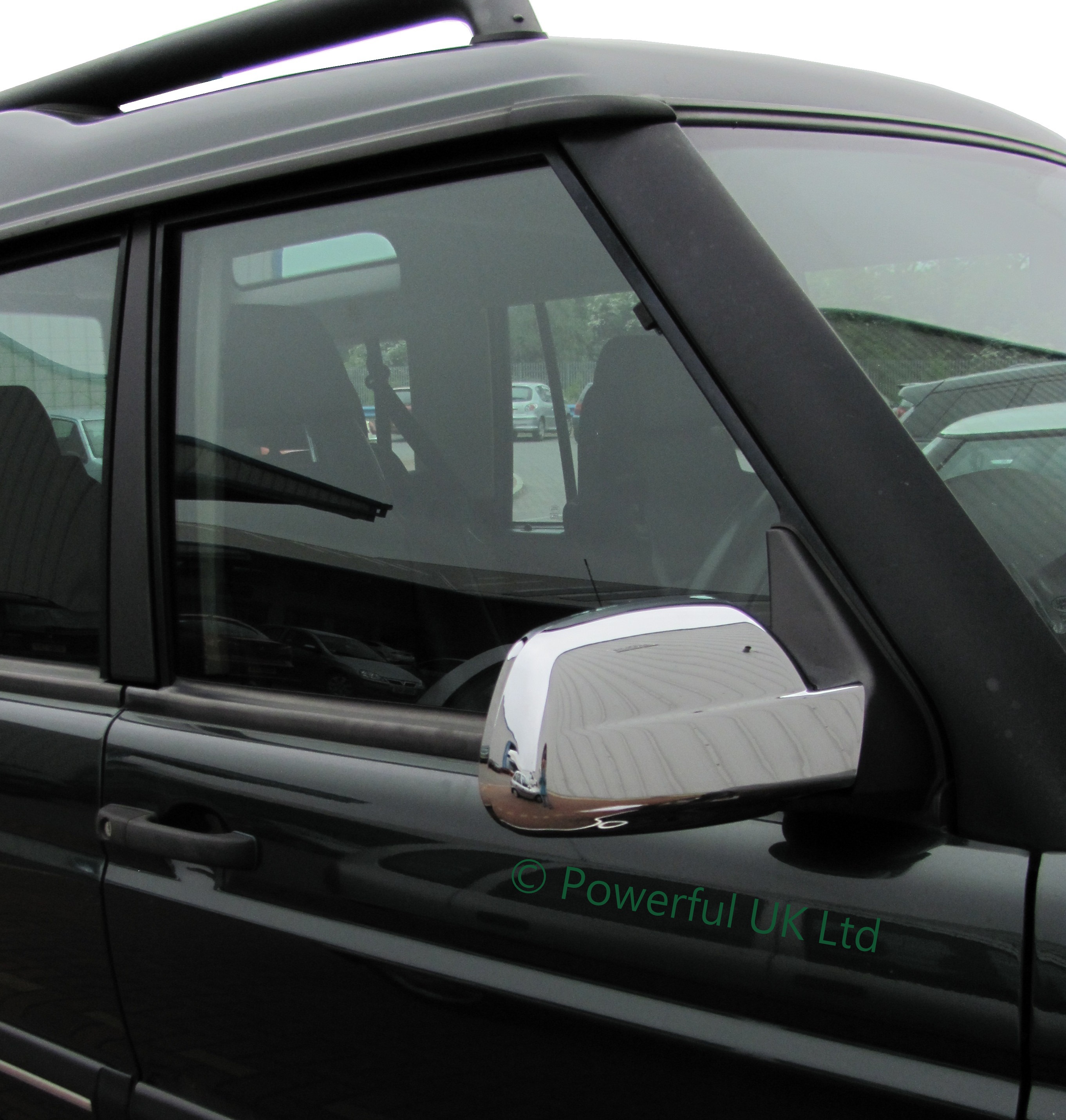 Chrome wing mirror covers LandRover Discovery 2 TD5 II accessories cap